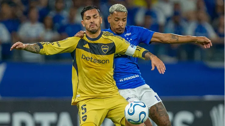 Matheus Pereira jogador do Cruzeiro durante partida contra o Boca Juniors no estadio Mineirao pelo campeonato Copa Libertadores 2026. Foto: Fernando Moreno/AGIF