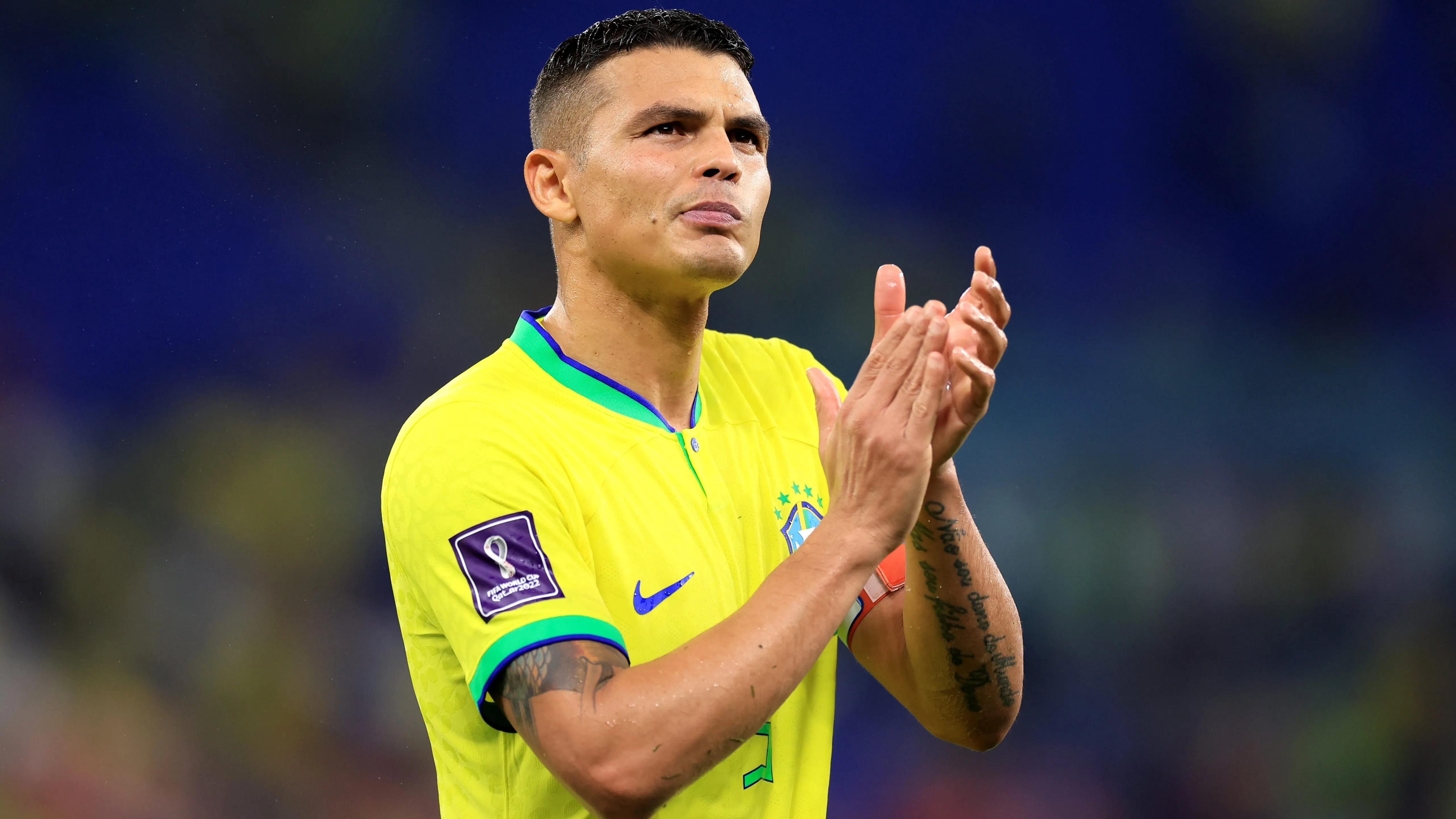 Thiago Silva defendendo a Seleção Brasileira. (Photo by Buda Mendes/Getty Images)