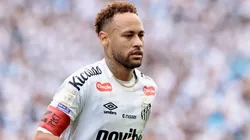 Neymar durante o jogo do Peixe