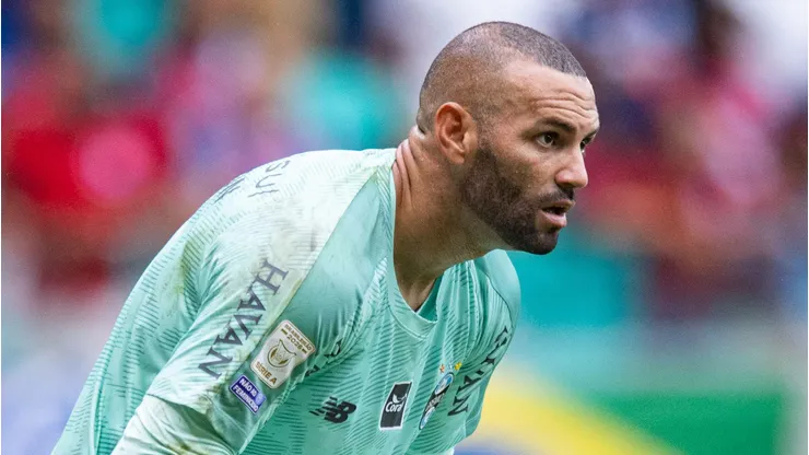 Weverton jogador do Gremio durante partida contra o Bahia no estadio Arena Fonte Nova pelo campeonato Brasileiro A 2026. Foto: Jhony Pinho/AGIF