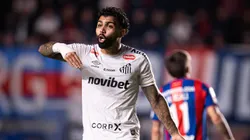 Gabigol em San Lorenzo x Santos. Foto: Abenr Dourado/ Santos FC.