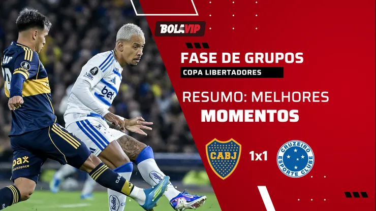 Cruzeiro arranca empate com o Boca na Bombonera. Foto: Marcelo Endelli/Getty Image