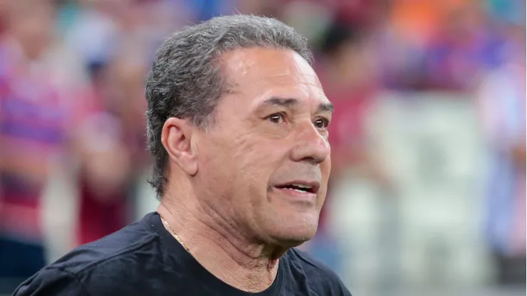 Luxemburgo durante a partida ainda nos tempos de Corinthians