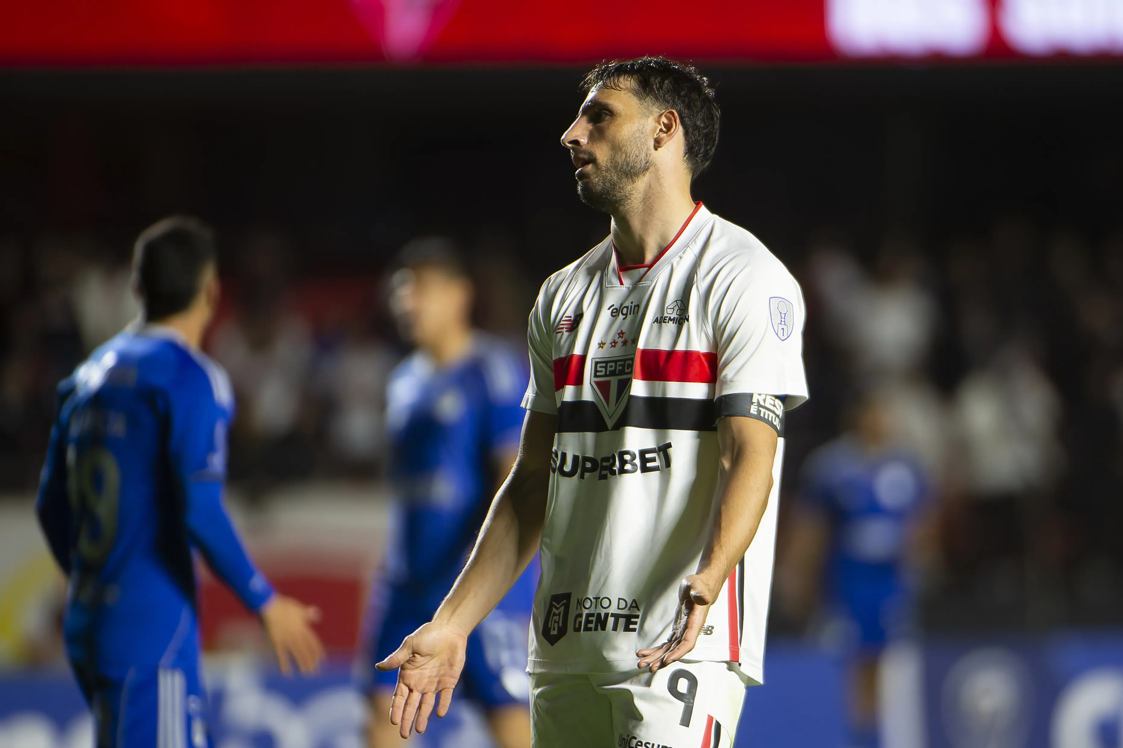 SP – SAO PAULO – 19/05/2026 – COPA SUL-AMERICANA 2026, SAO PAULO X MILLONARIOS – Calleri jogador do Sao Paulo durante partida contra o Millonarios no estadio Morumbi pelo campeonato Copa Sul-Americana 2026. Foto: Anderson Romao/AGIF