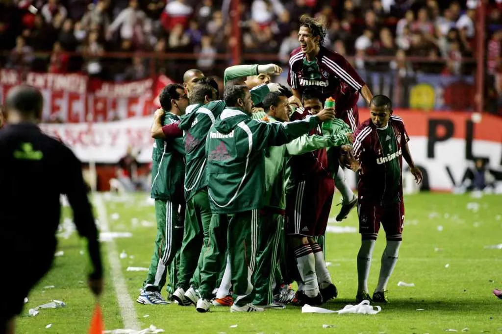Equipe do Flu comemorando em 2011. Foto: Rafael Moraes – Photocamera