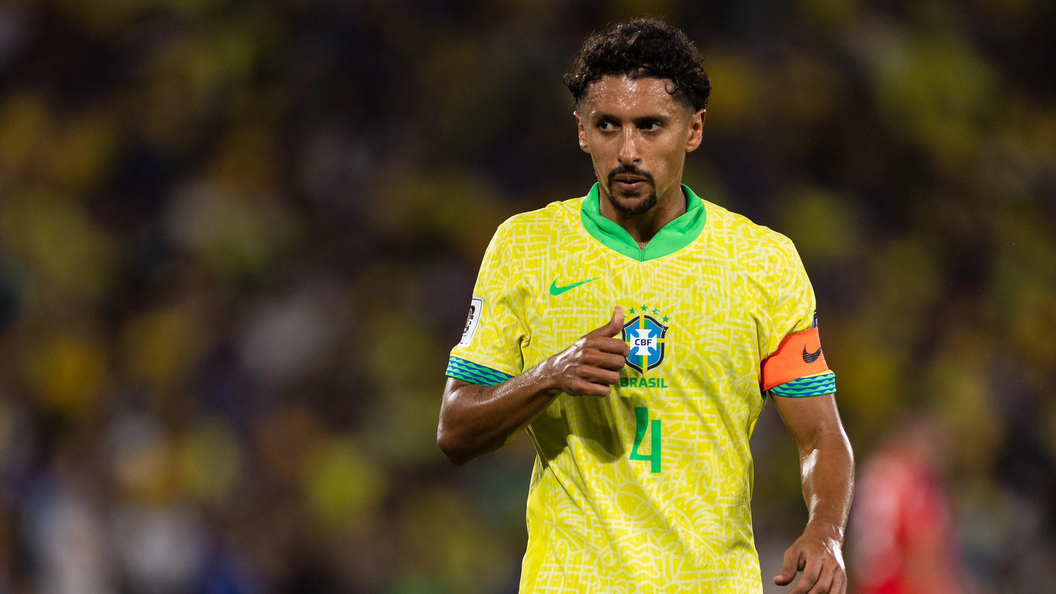 Marquinhos é um dos mais experientes da Seleção Brasileira. Foto: Ruano Carneiro/Getty Images