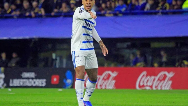 Matheus Pereira (Cruzeiro) durante jogo contra o Boca Juniors, no dia 19.05.2026. Foto: Action Plus / Alamy