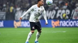 Matheuzinho (Corinthians) durante jogo contra o Barra, no dia 14.05.2026. Foto: Foto Arena / Alamy