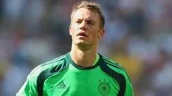 Manuel Neuer foi o paredão no tetra da Alemanha em 2014 (Photo by Martin Rose)
