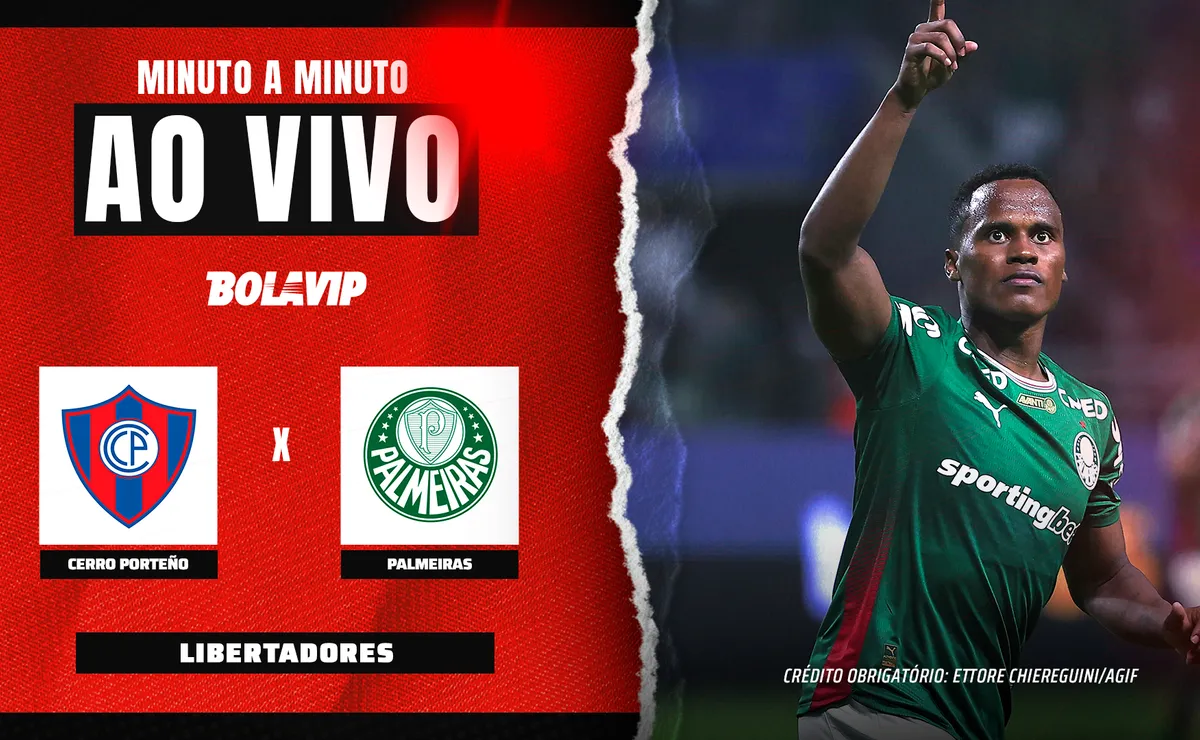 Palmeiras x Cerro Porteño AO VIVO – Onde assistir jogo em tempo real pela Libertadores