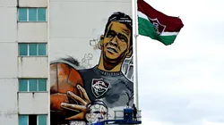 Histórico goleiro Castilho está eternizado em mural no CT do Fluminense Foto: MAILSON SANTANA/FLUMINENSE FC