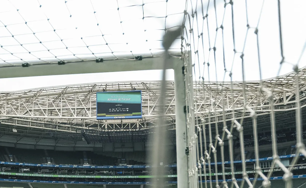 Rede rasgada atrasou início de Palmeiras e Cerro Porteño no Allianz Parque pela Copa Libertadores