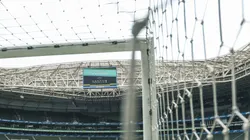 Uma das redes do Allianz Parque estava rasgada antes de jogo pela Libertadores (Photo by Ricardo Moreira)