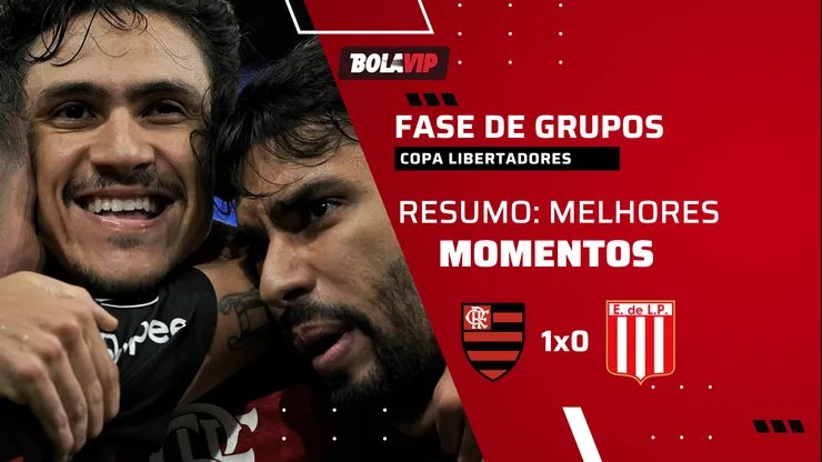 Pedro marca e Flamengo bate o Estudiantes no Maracanã. Foto: Jorge Rodrigues/AGIF