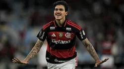 RJ - RIO DE JANEIRO - 20/05/2026 - COPA LIBERTADORES 2026, FLAMENGO X ESTUDIANTES - Pedro jogador do Flamengo comemora seu gol durante partida contra o Estudiantes no estadio Maracana pelo campeonato Copa Libertadores 2026. Foto: Jorge Rodrigues/AGIF