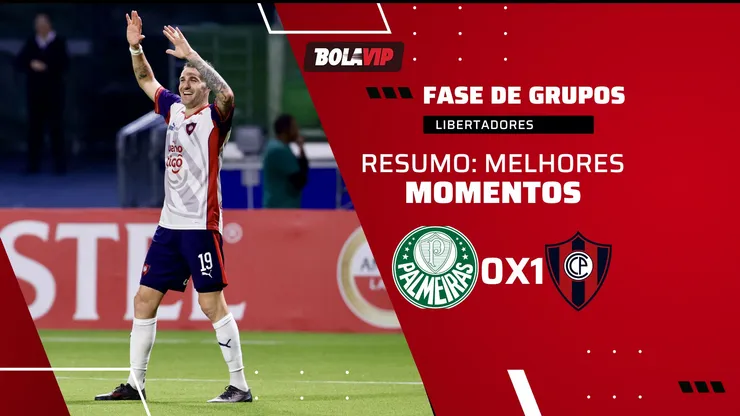 Palmeiras decepciona, perde para o Cerro Porteño e adia classificação às oitavas da Libertadores. Marcello Zambrana/AGIF