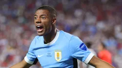 De La Cruz com a camisa da seleção do Uruguai. Foto: Michael Reaves/Getty Images