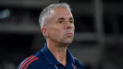 Gustavo Alvarez tecnico do San Lorenzo durante partida contra o Botafogo no estadio Engenhao pelo campeonato Copa Libertadores 2025.