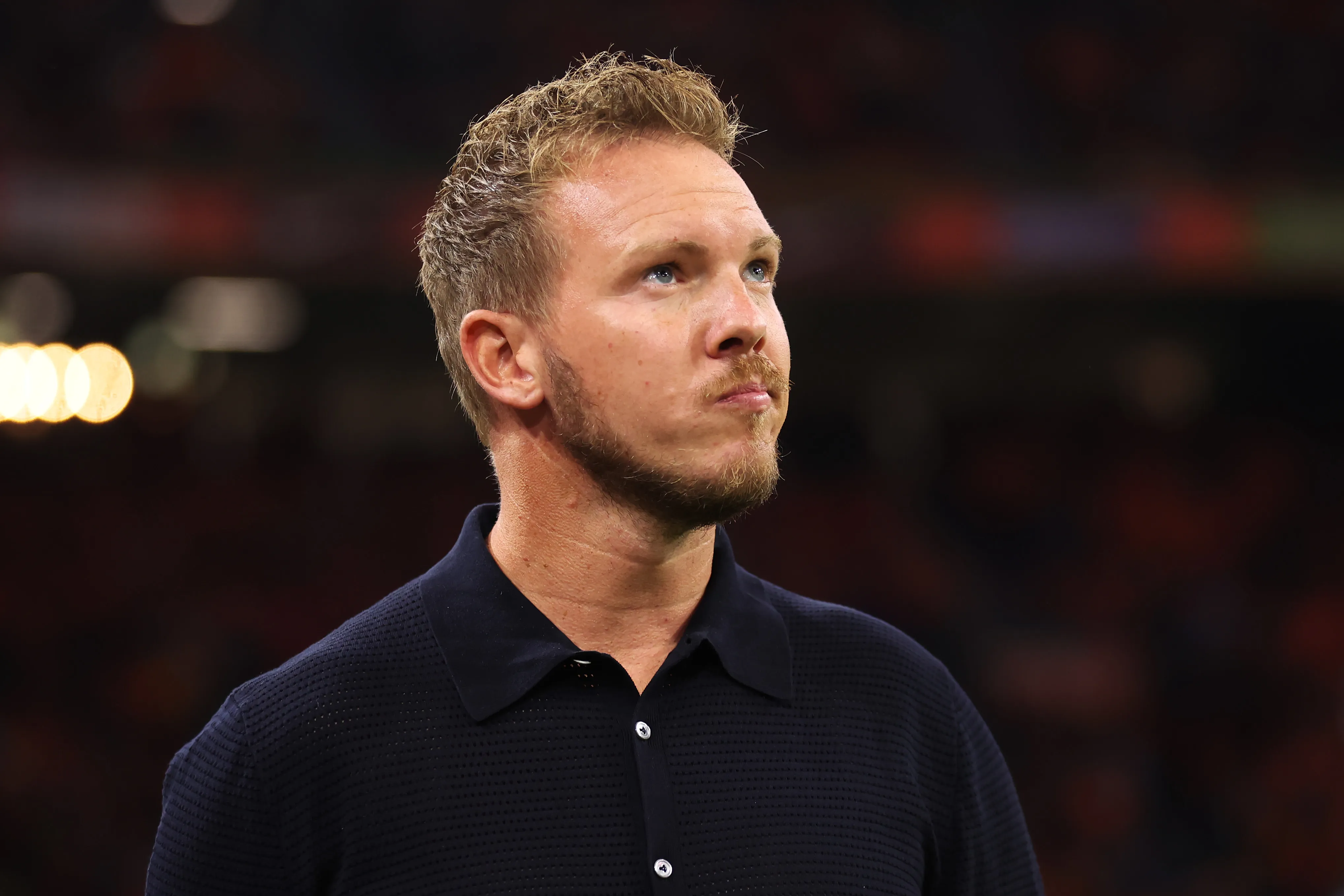 AMSTERDAM, NETHERLANDS – SEPTEMBER 10: Julian Nagelsmann, Head Coach of Germany looks on during the UEFA Nations League 2024/25 League A Group A3 match between Netherlands and Germany at Johan Cruijff ArenA on September 10, 2024 in Amsterdam, Netherlands. (Photo by Alex Grimm/Getty Images)