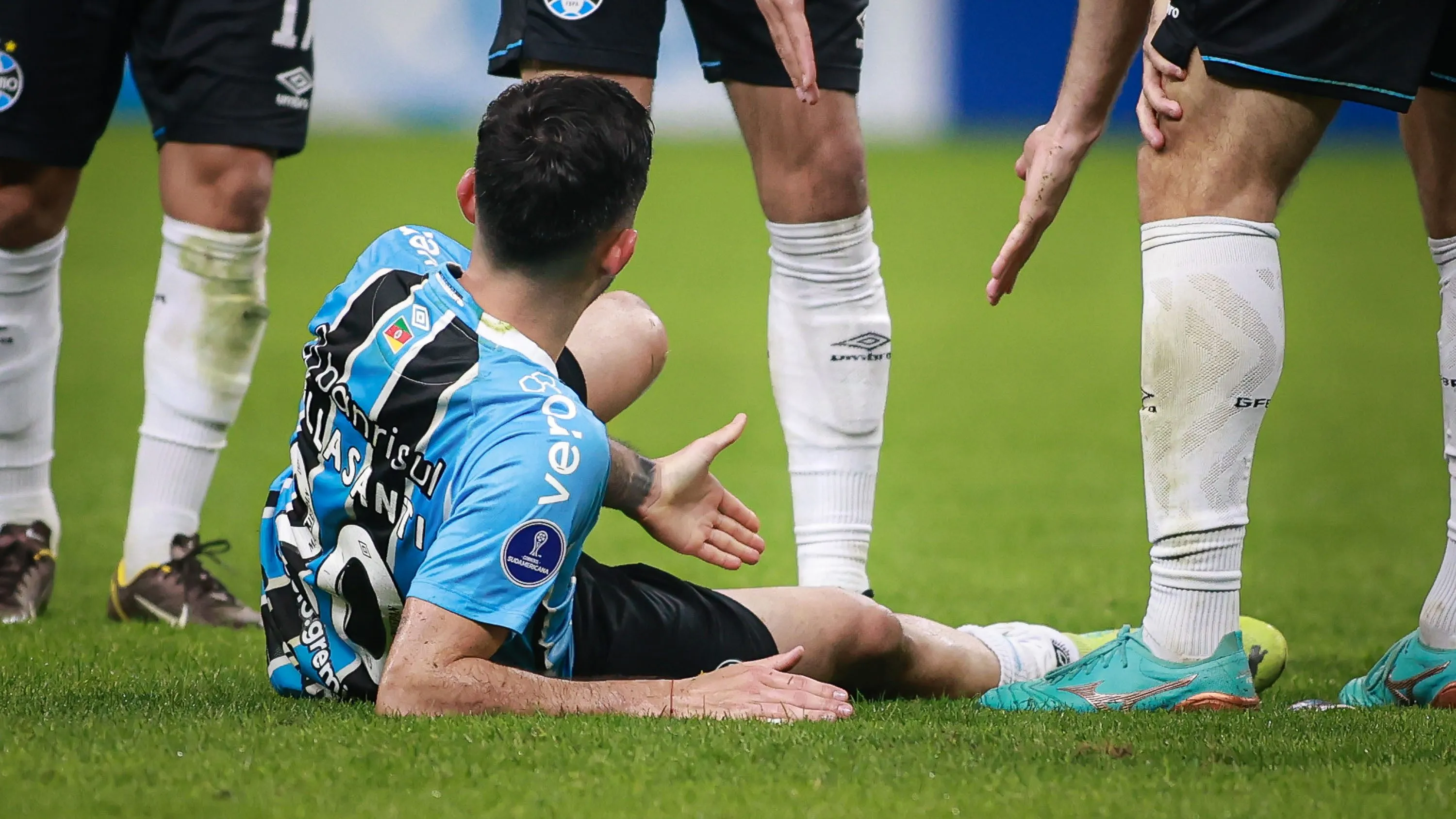 Villasanti no Grêmio. Foto: Maxi Franzoi/AGIF