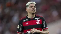 Ayrton Lucas jogador do Flamengo durante partida contra o Juventude no estadio Maracana pelo campeonato Brasileiro A 2024.