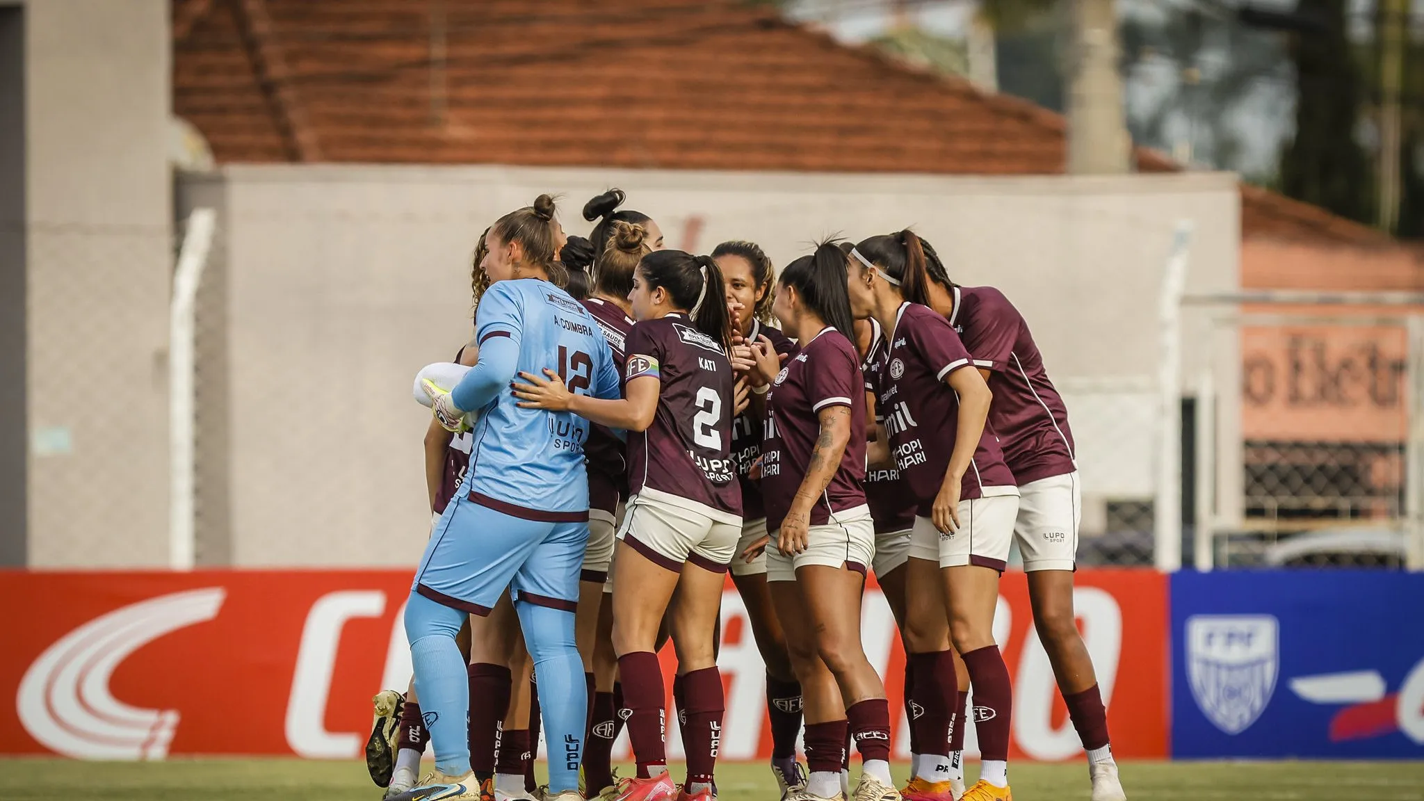 Ferroviária em campo no jogo contra o Mirassol pelo Paulistão Feminino