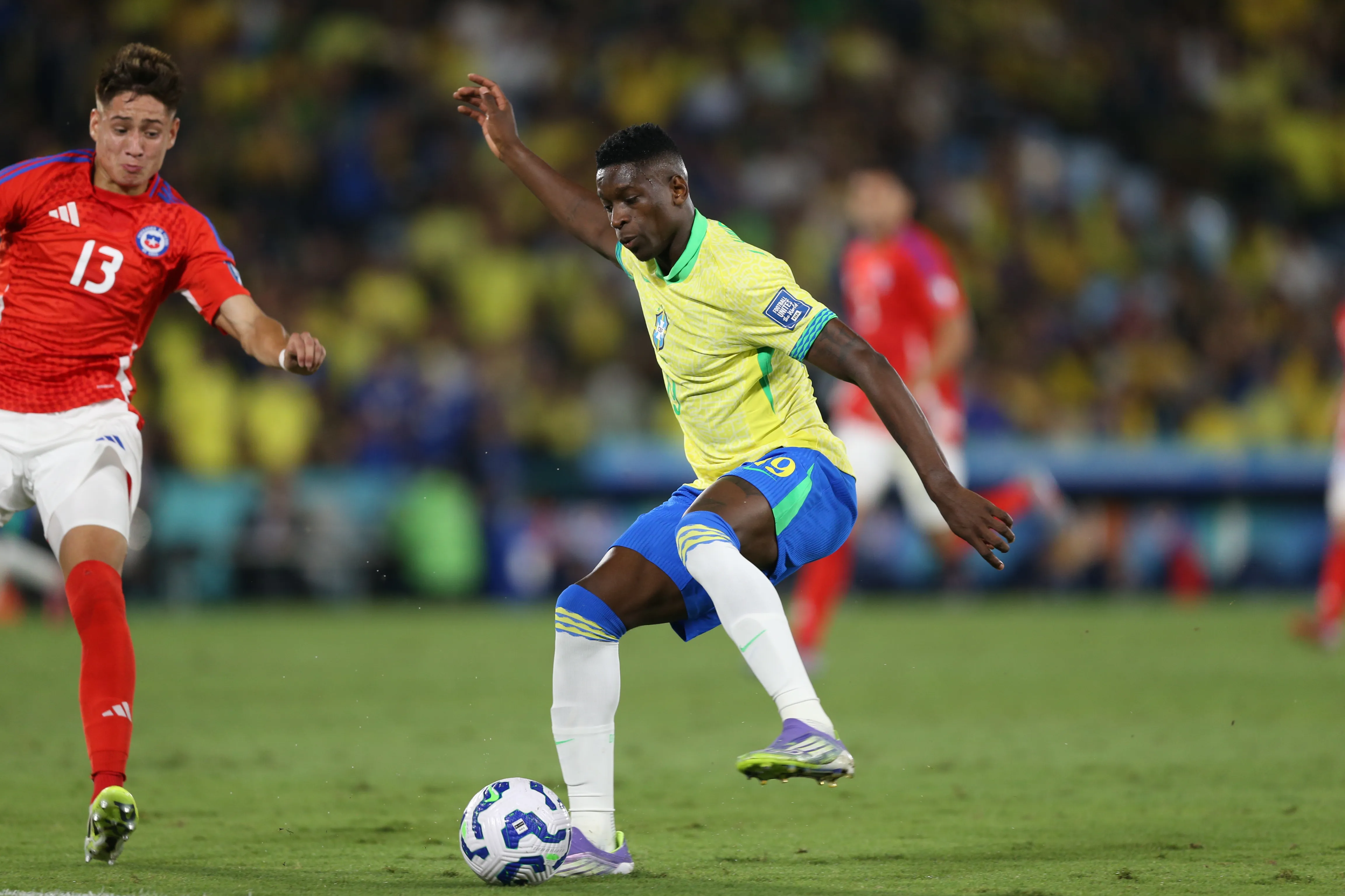 Luiz Henrique durante partida pela Seleção Brasileira. Foto: Marlon Costa/AGIF