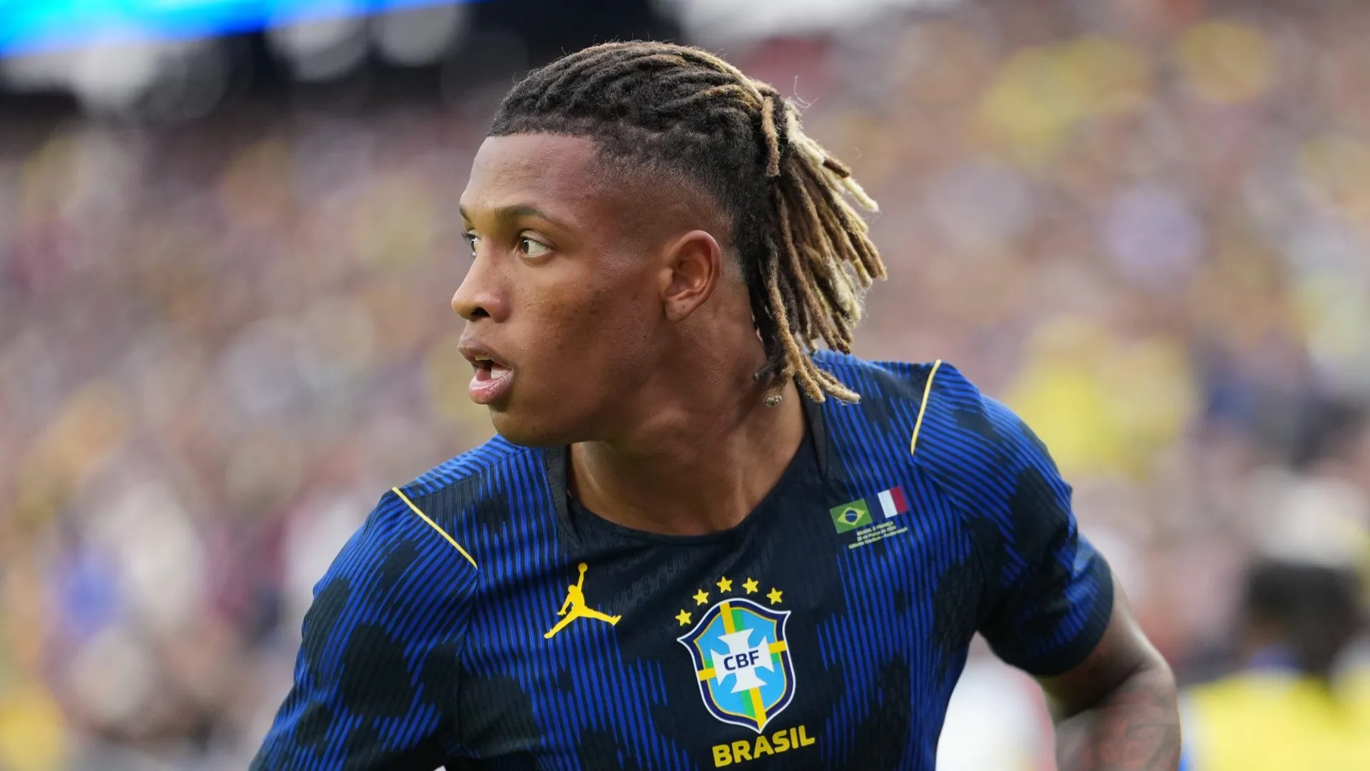 Danilo, volante da Seleção. (Foto de Michael Owens/Getty Images)