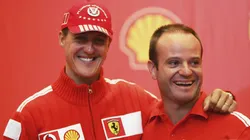 Schumacher e Barrichello foram parceiros na Ferrari por seis temporadas