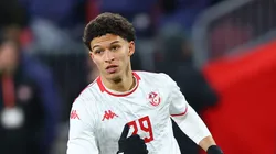 Louey Ben Farhat durante jogo pela Tunísia.