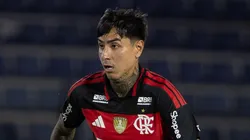 Erick Pulgar jogador do Flamengo durante partida contra o Bragantino no estadio Cicero De Souza Marques pelo campeonato Brasileiro A 2026. Foto: Joisel Amaral/AGIF