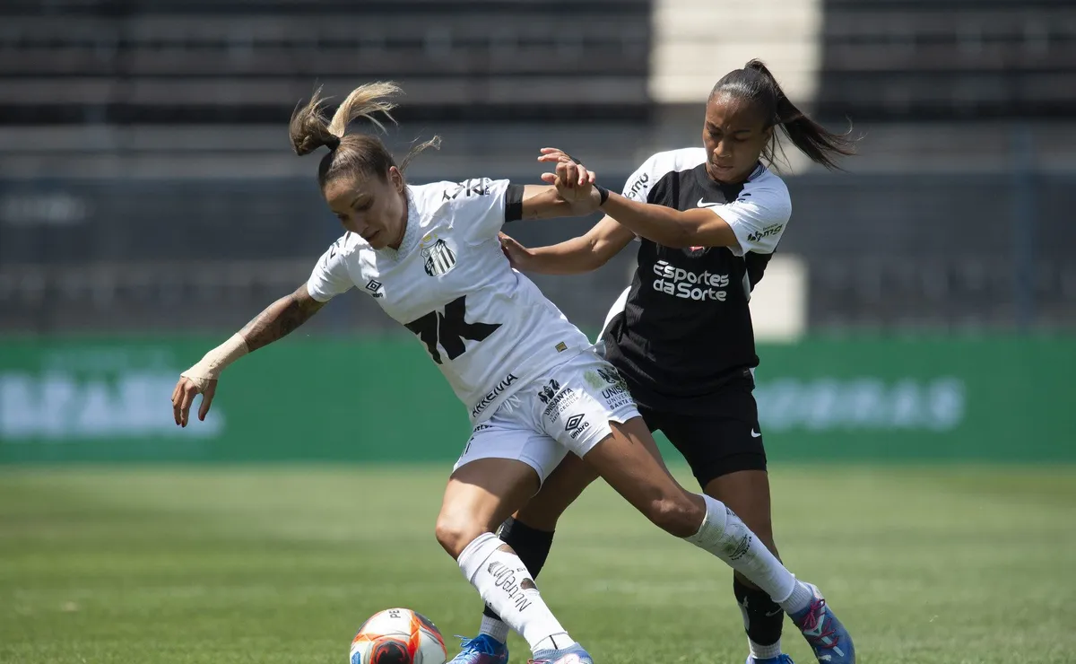 Em clássico eletrizante, Corinthians e Santos empatam pelo Paulistão Feminino