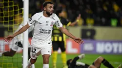 MONTEVIDEO, URUGUAY - MAY 21: Zakaria Labyad of Corinthians celebrates after scoring the first goal of his team during a Copa CONMEBOL Libertadores Group E match between Peñarol and Corinthians at Campeon Del Siglo Stadium on May 21, 2026 in Montevideo, Uruguay. (Photo by Guillermo Legaria/Getty Images)