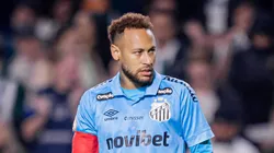 Neymar jogador do Santos durante partida pela equipe