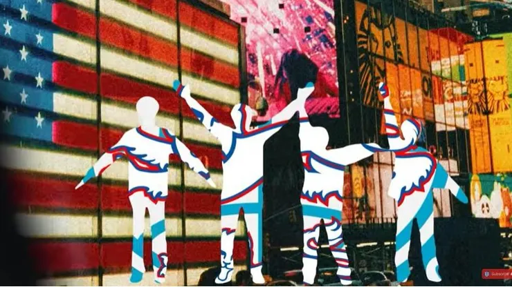 Imagem do vídeo de anúncio que uniu futebol e Beatles - Foto: Rprodução - YouTube - The English Football Association