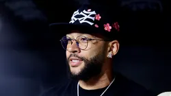 Memphis Depay jogador do Corinthians antes da partida contra o Sao Paulo no estadio Arena Corinthians pelo campeonato Brasileiro A 2026.
