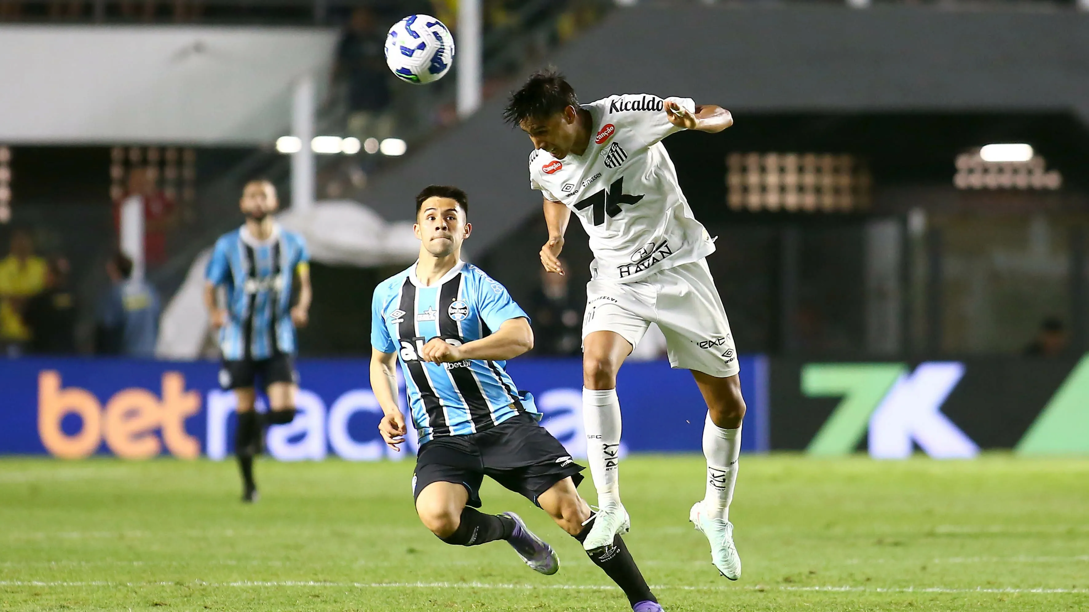 Santos x Grêmio em 2025. Foto: Mauricio De Souza/AGIF