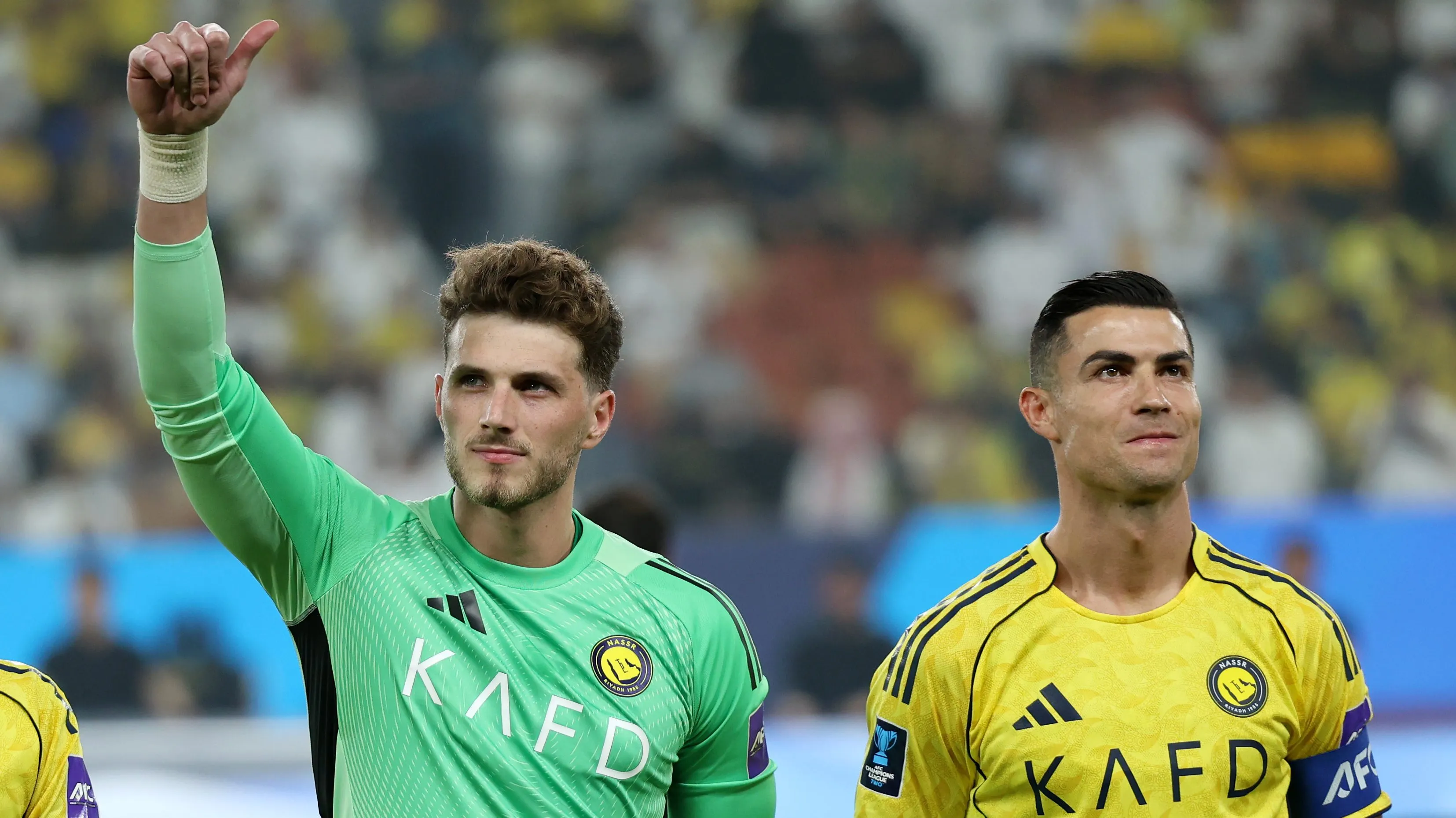Bento e CR7 no Al Nassr. (Photo by Yasser Bakhsh/Getty Images)