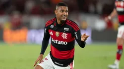 Samuel Lino jogador do Flamengo durante partida contra o Vitoria no estadio Maracana pelo campeonato Copa Do Brasil 2026. Foto: Jorge Rodrigues/AGIF