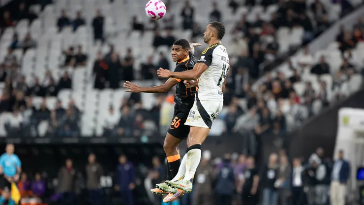 Gui Negao jogador do Corinthians durante partida contra o Atletico-MG no estadio Arena Corinthians pelo campeonato Brasileiro A 2025. Foto: Joisel Amaral/AGIF