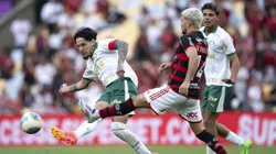 SP - RIO DE JANEIRO - 11/08/2024 - BRASILEIRO A 2024, FLAMENGO X PALMEIRAS - Gustavo Gomez jogador do Palmeiras durante partida contra o Flamengo no estadio Maracana pelo campeonato Brasileiro A 2024. Foto: Jorge Rodrigues/AGIF