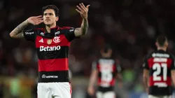 RJ - RIO DE JANEIRO - 20/05/2026 - COPA LIBERTADORES 2026, FLAMENGO X ESTUDIANTES - Pedro jogador do Flamengo comemora seu gol durante partida contra o Estudiantes no estadio Maracana pelo campeonato Copa Libertadores 2026. Foto: Jorge Rodrigues/AGIF
