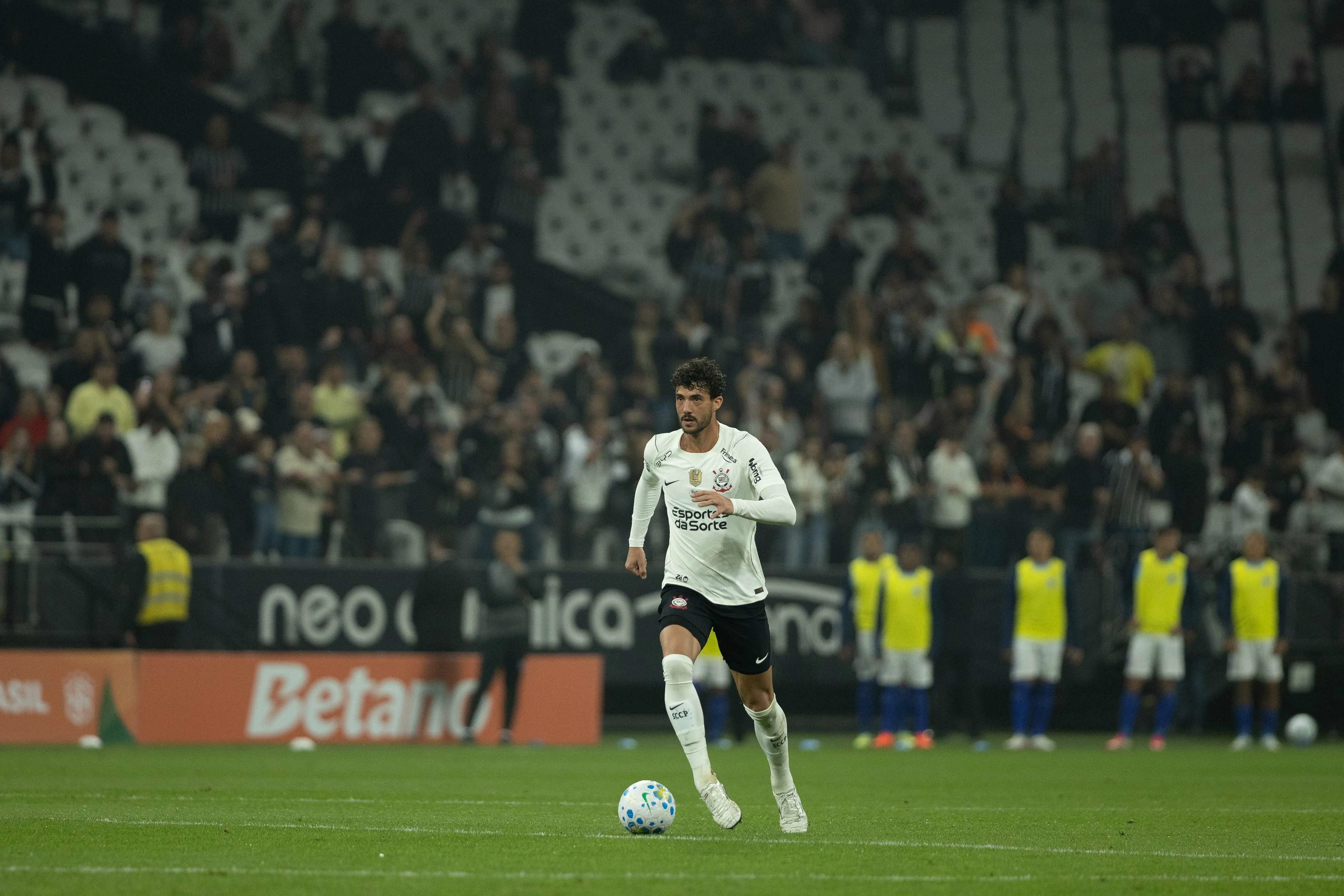 Gustavo Henrique jogador do Corinthians durante partida contra o Barra. Foto: Joisel Amaral/AGIF