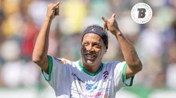 Ronaldinho em partida beneficente. Foto: Liamara Polli/AGIF