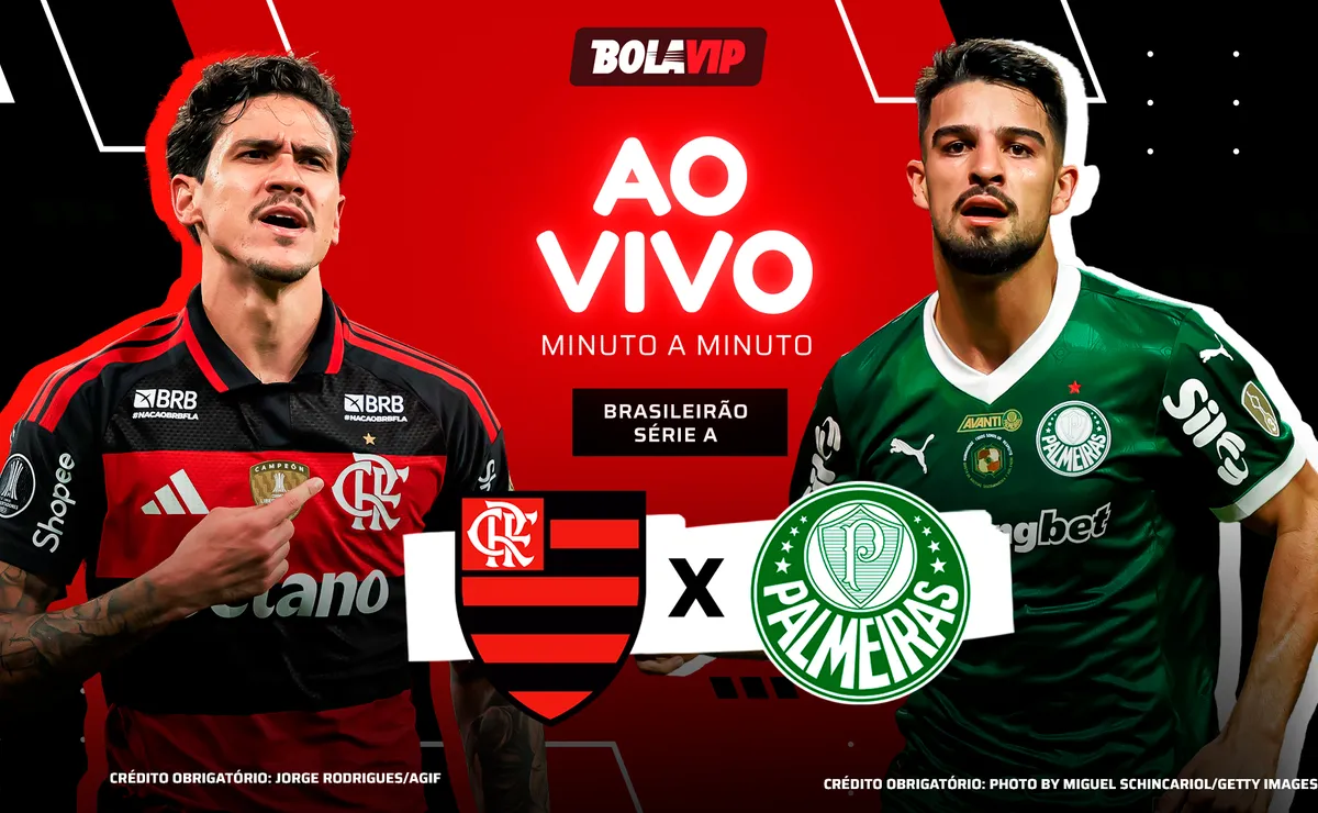 Flamengo x Palmeiras AO VIVO e GRÁTIS – Onde assistir jogo decisivo pelo Brasileirão