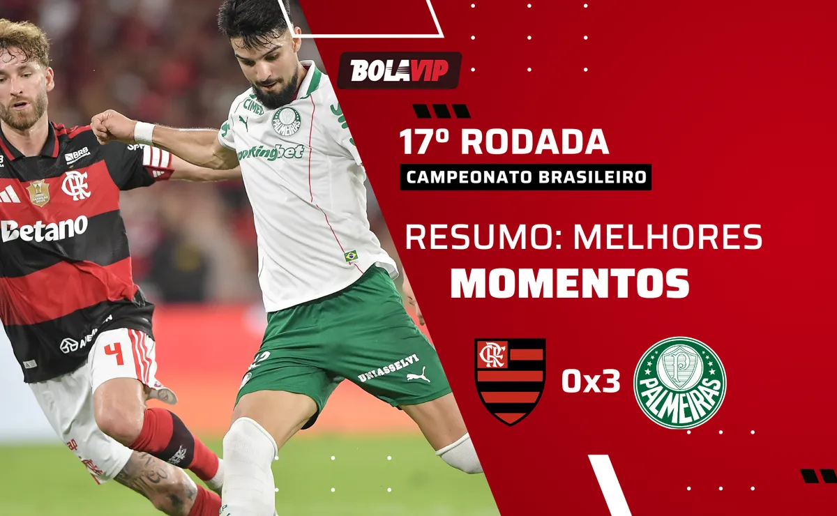 Flamengo x Palmeiras AO VIVO e GRÁTIS – 0 x 3 – Paulinho marca no fim do jogo pelo Brasileirão