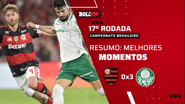 Palmeiras vence o Flamengo e amplia liderança. Foto: Thiago Ribeiro/AGIF