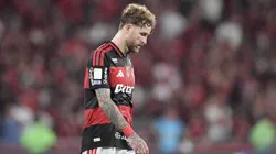 Leo Pereira jogador do Flamengo durante partida contra o Palmeiras no estadio Maracana pelo campeonato Brasileiro A 2026. Foto: Thiago Ribeiro/AGIF