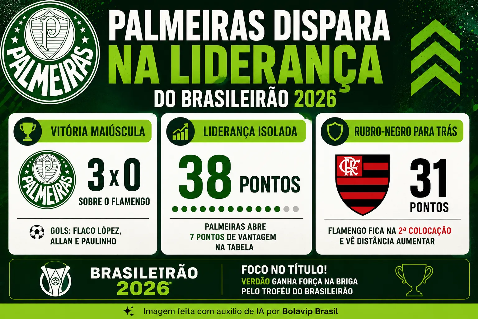 Infográfico Palmeiras Brasileirão