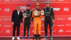 Pódio da sprint do GP do Canadá